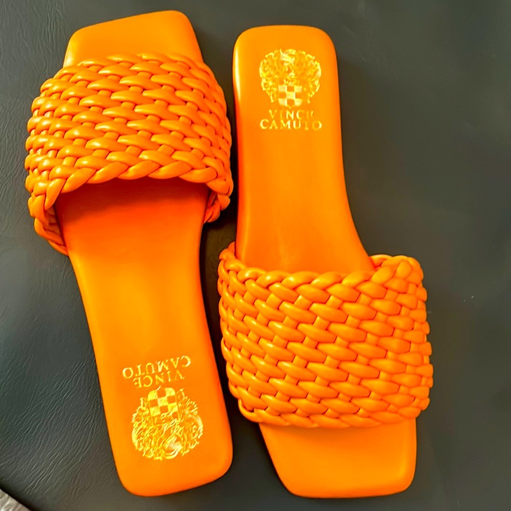 NEW, Orange Vince Camuto Sandals.